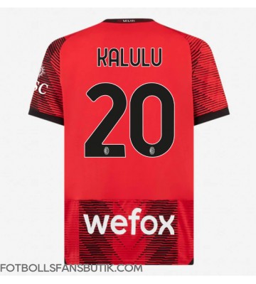 AC Milan Pierre Kalulu #20 Replika Hemmatröja 2023-24 Kortärmad